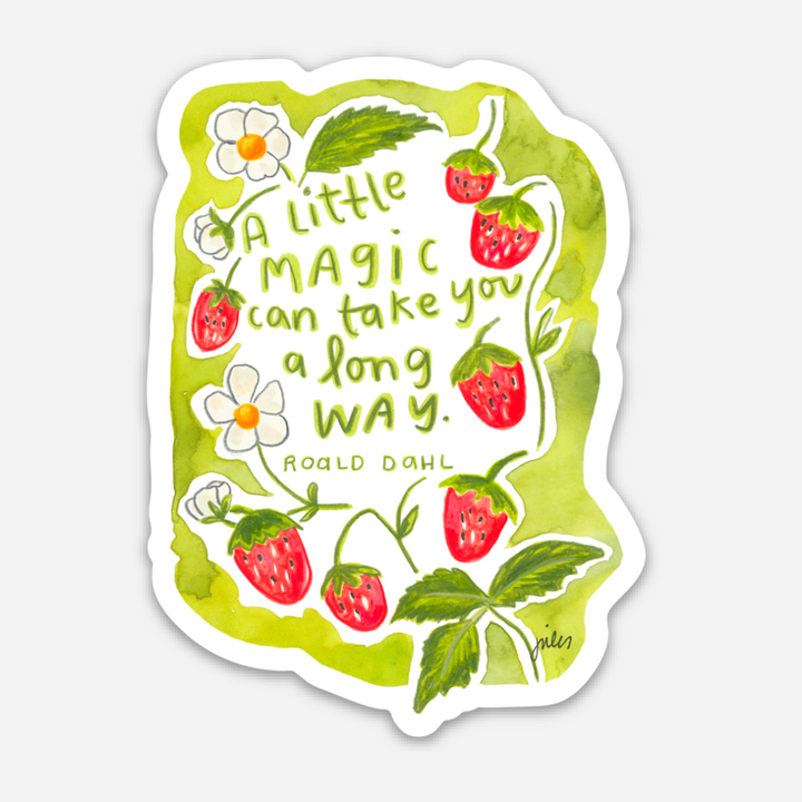 Strawberries & Magic Sticker