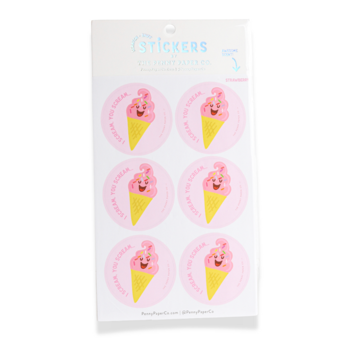 Strawberry Scratch and Sniff Stickers