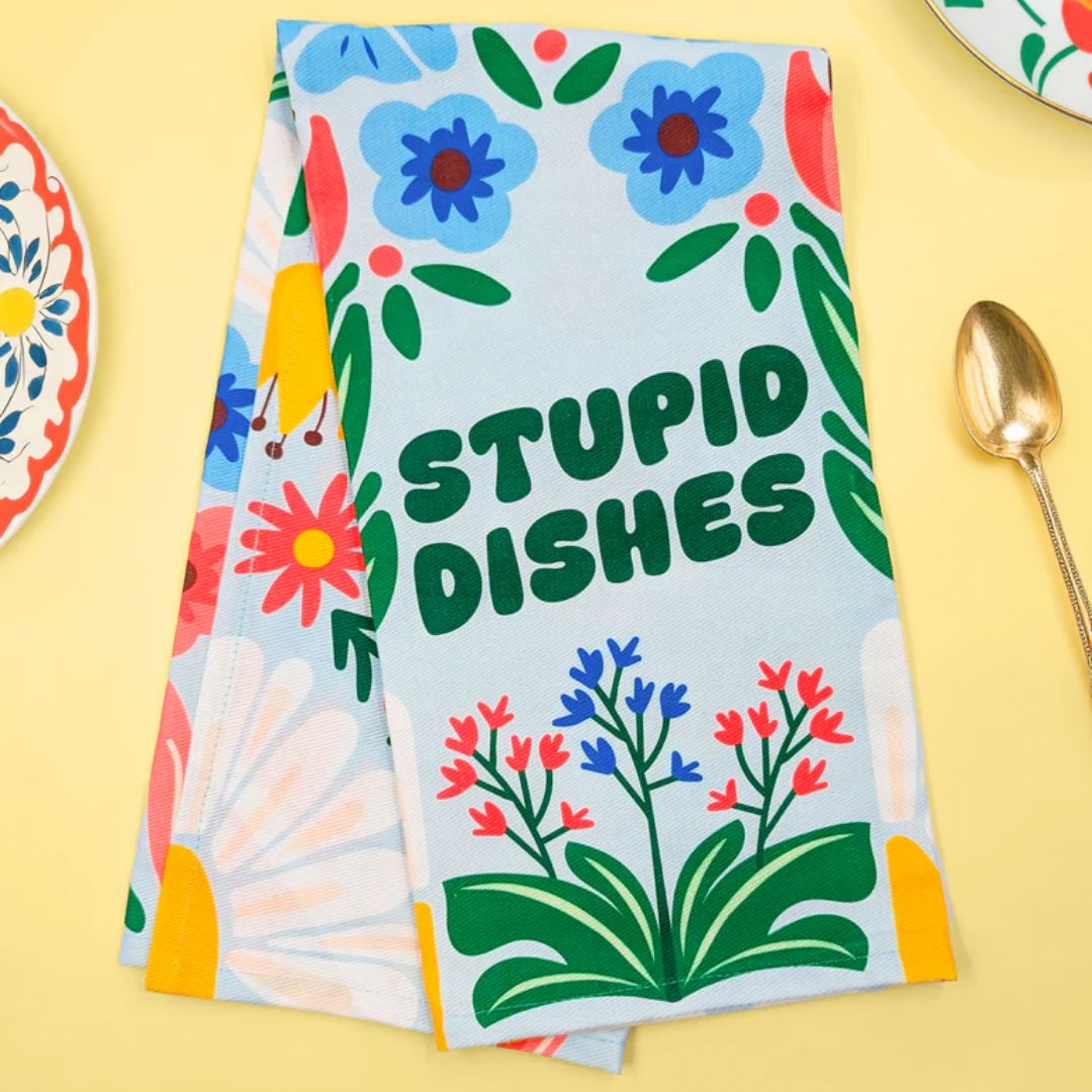 Stupid Dishes Dish Towel