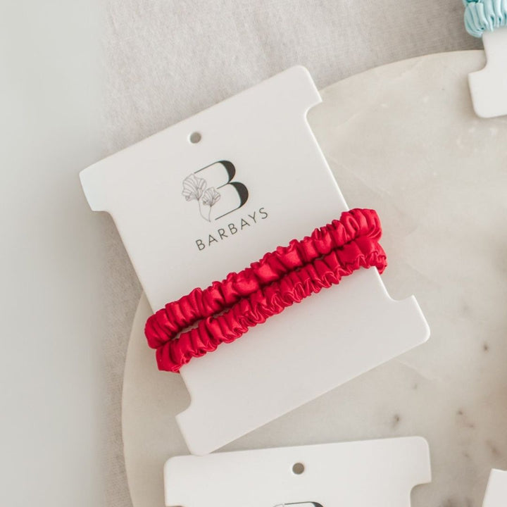 Summer Bright Silk Hair Ties
