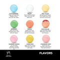 A Summer Cocktail Bomb Variety Pack, featuring colorful, fruit-flavored drink mixers in a white box, with a hand picking up a yellow cocktail bomb. The image includes strawberries, pineapples, and limes against a bright blue background. Available in Ottawa, Ontario, Canada.