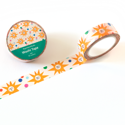 Sun Pattern Washi Tape
