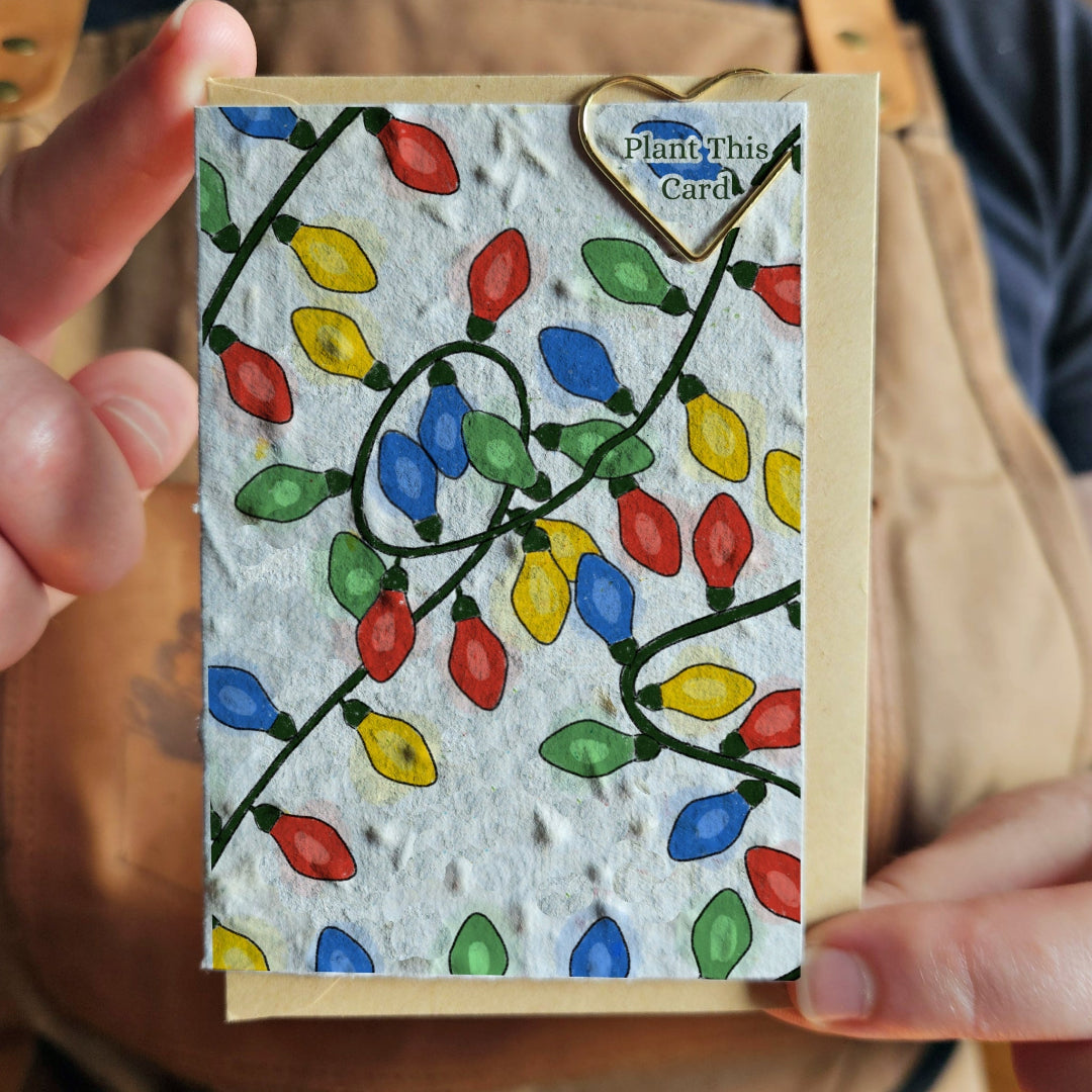 Tangled Lights Mini Plantable Card