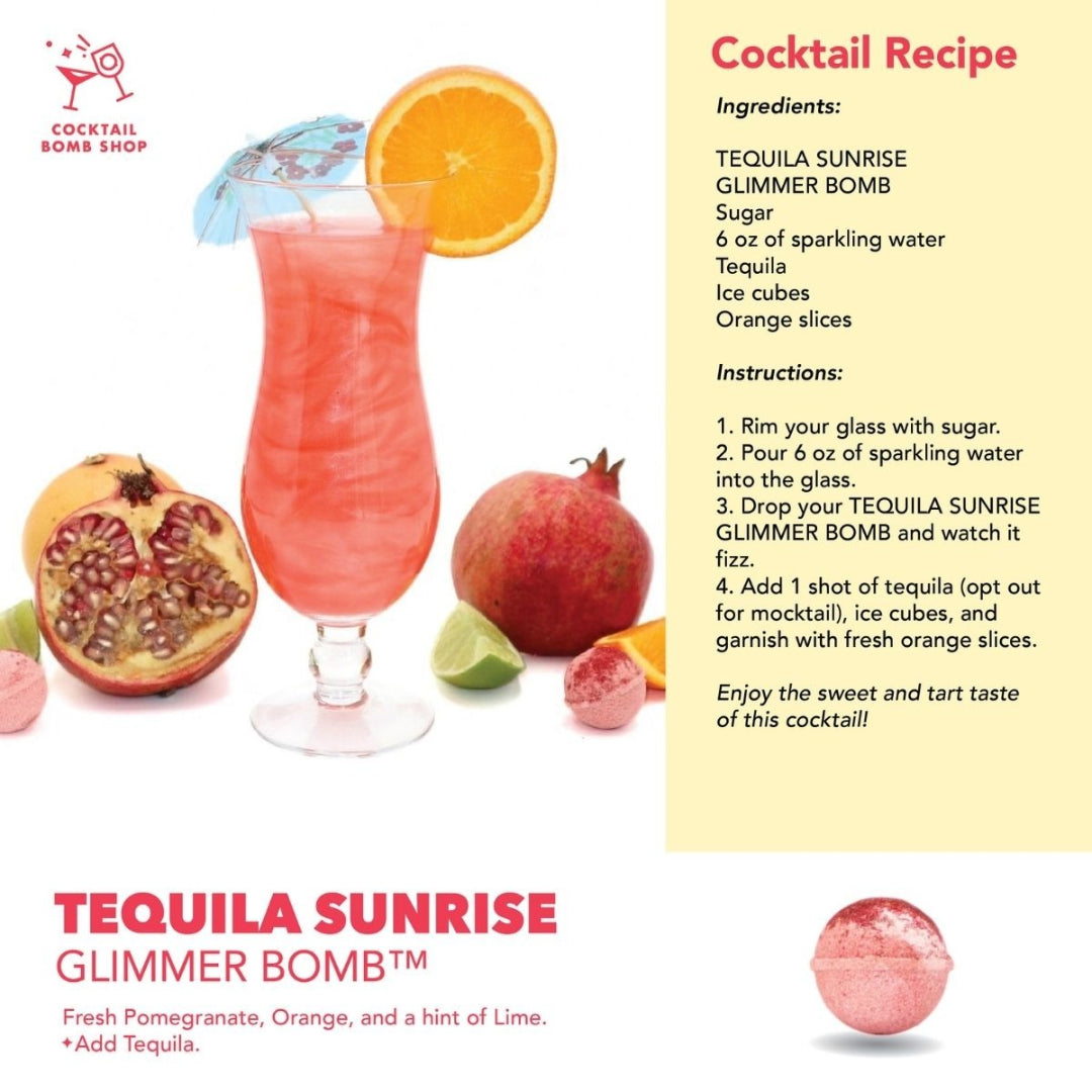Tequila Sunrise Cocktail Bomb