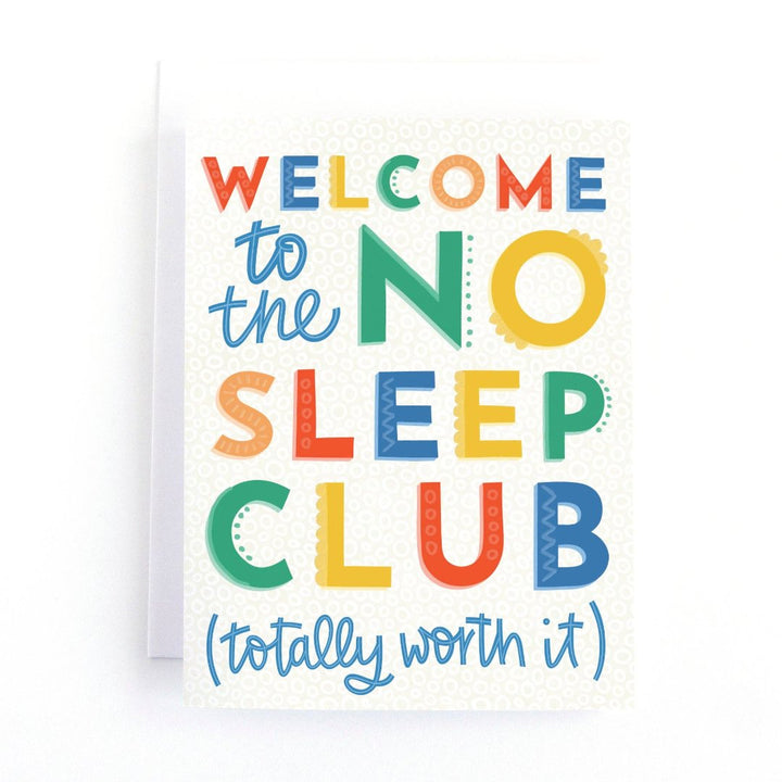 A welcome baby card with the text 