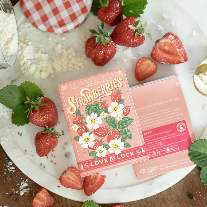 Wild Woodland Strawberries (Love & Luck) Seed Packet