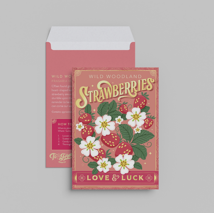 Wild Woodland Strawberries (Love & Luck) Seed Packet