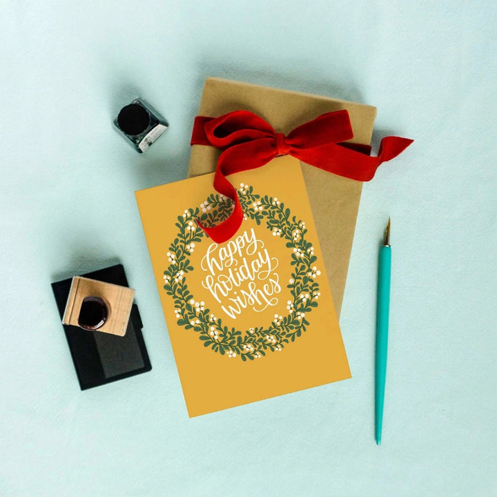 Wreath Holiday Card