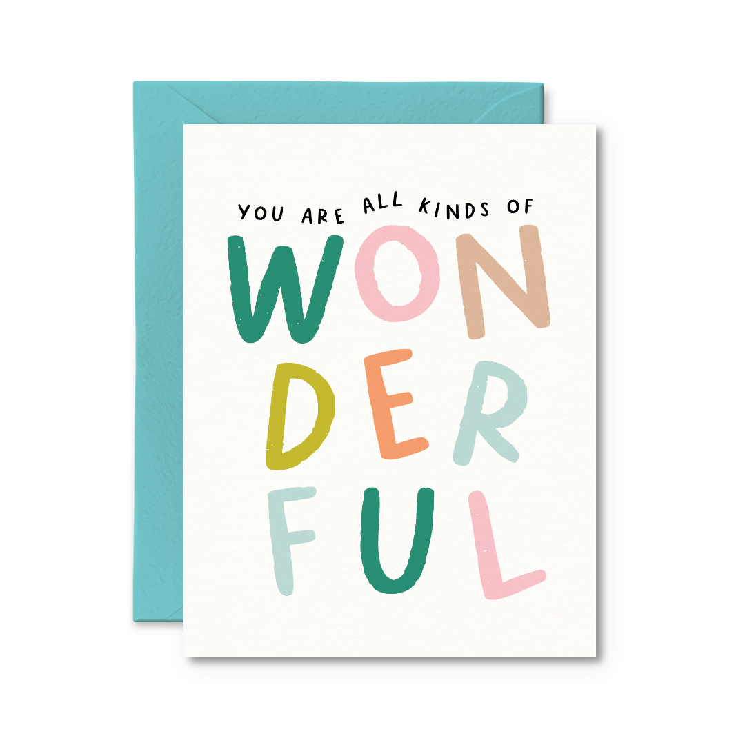 You Are All Kinds of Wonderful Thank You Card