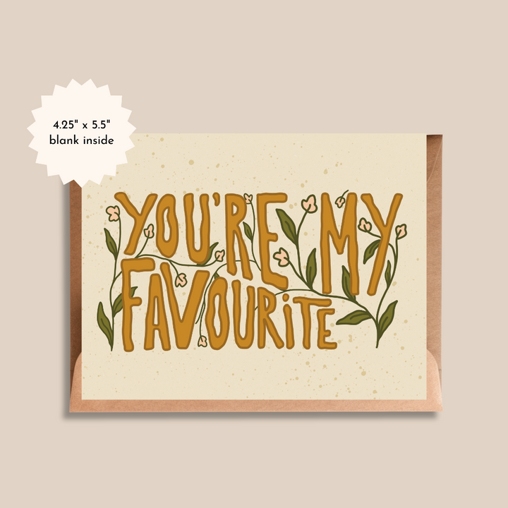 You're My Favourite Love Card