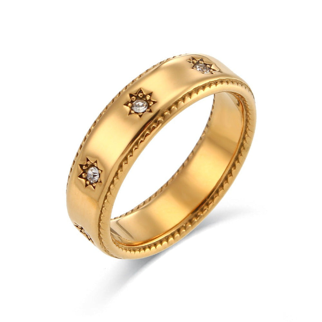 Zircon Star Ring