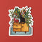 Plant Lover Cat Vinyl Sticker