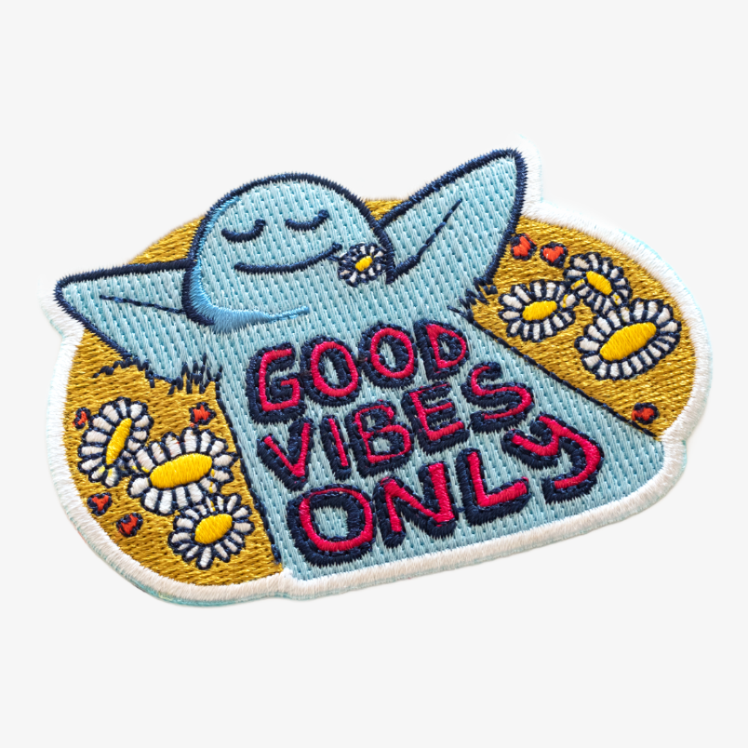 Good Vibes Only Embroidered Patch