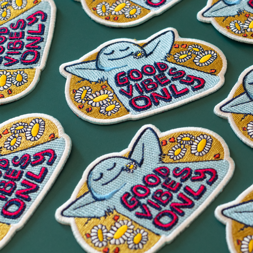 Good Vibes Only Embroidered Patch
