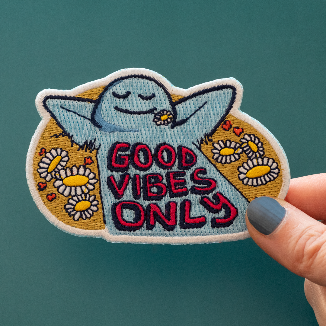 Good Vibes Only Embroidered Patch