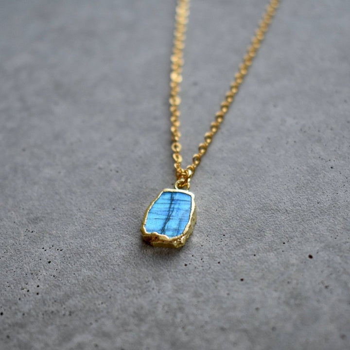 Labradorite Gold Necklace