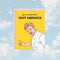 Idiot Sandwich Encouragement Card, a yellow greeting card with an illustration of Gordon Ramsey that reads 