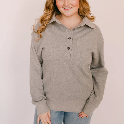 Coastal Sweater | Heather Grey