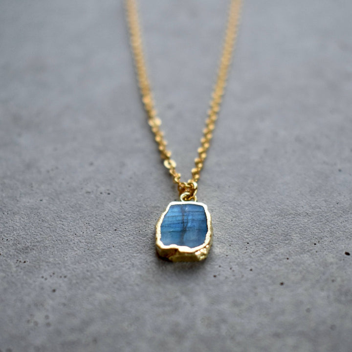 Labradorite Gold Necklace