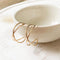 Gold Double Helix Hoops