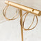 Gold Double Helix Hoops