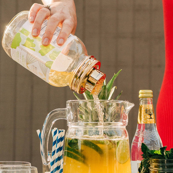 Mason Jar Cocktail Shaker Lid