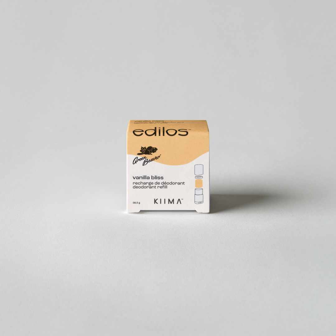 Edilos Klima product packaging on a light gray background