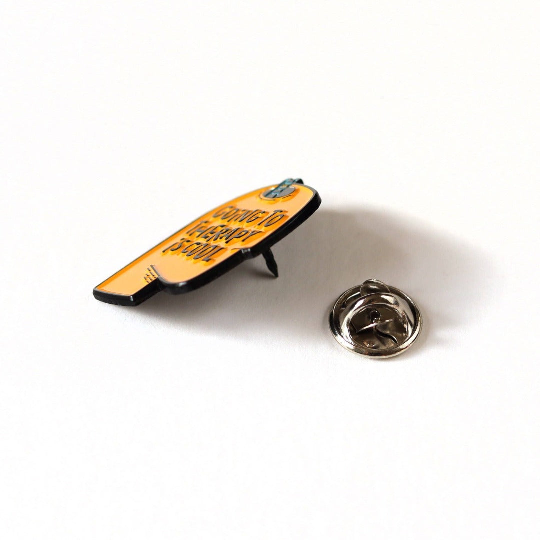 Therapy Positive Message Enamel Pin