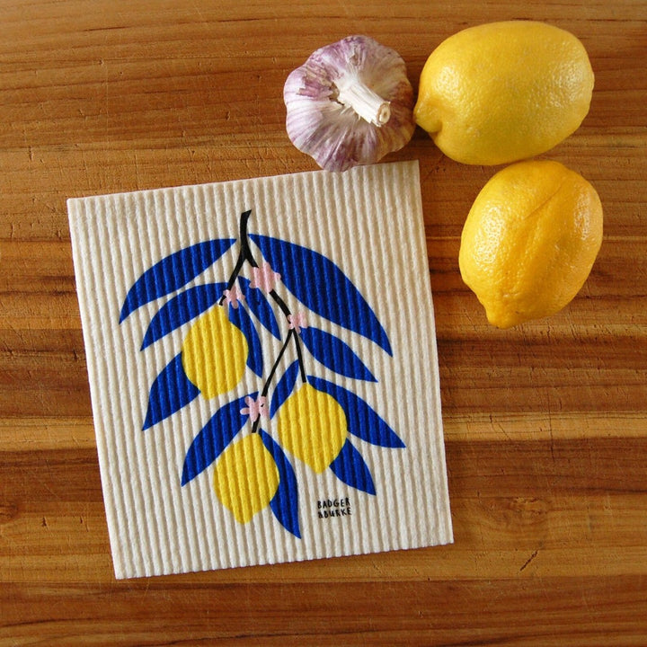 Lemon Branch Sponge Cloth