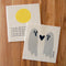 Sun and Waves Sponge Cloth