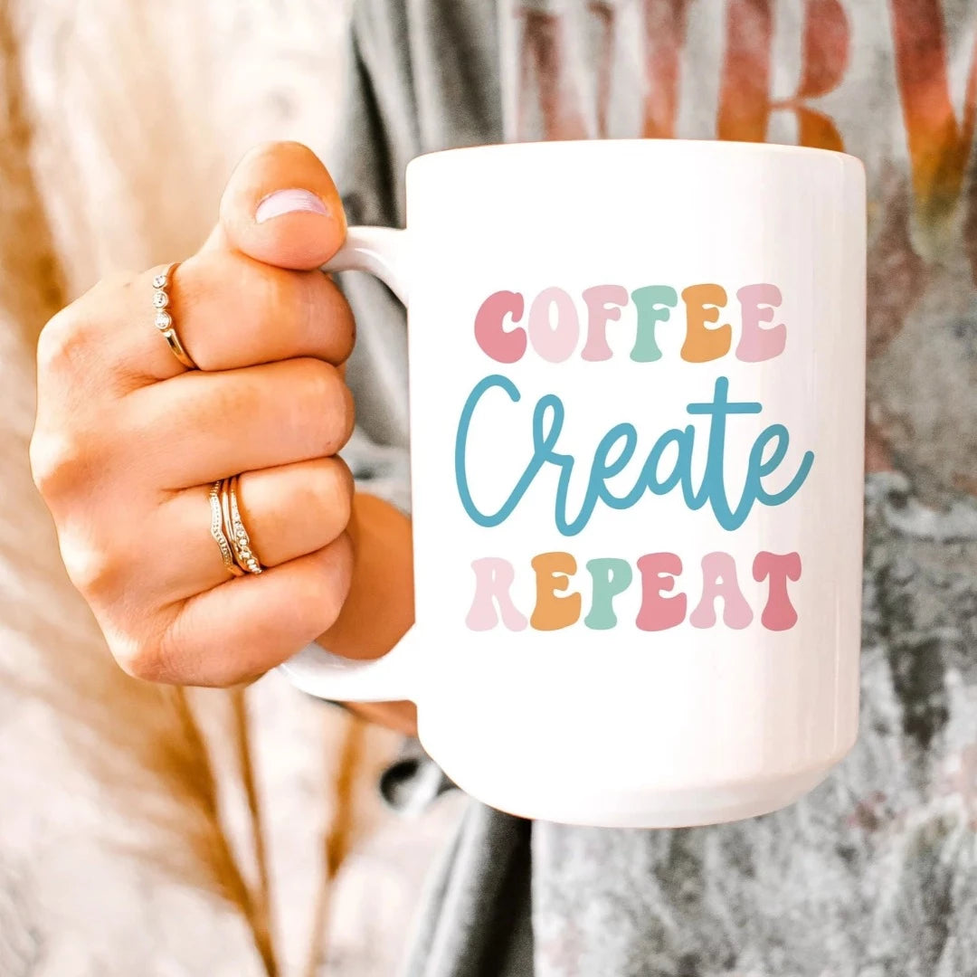 Coffee Create Repeat Mug