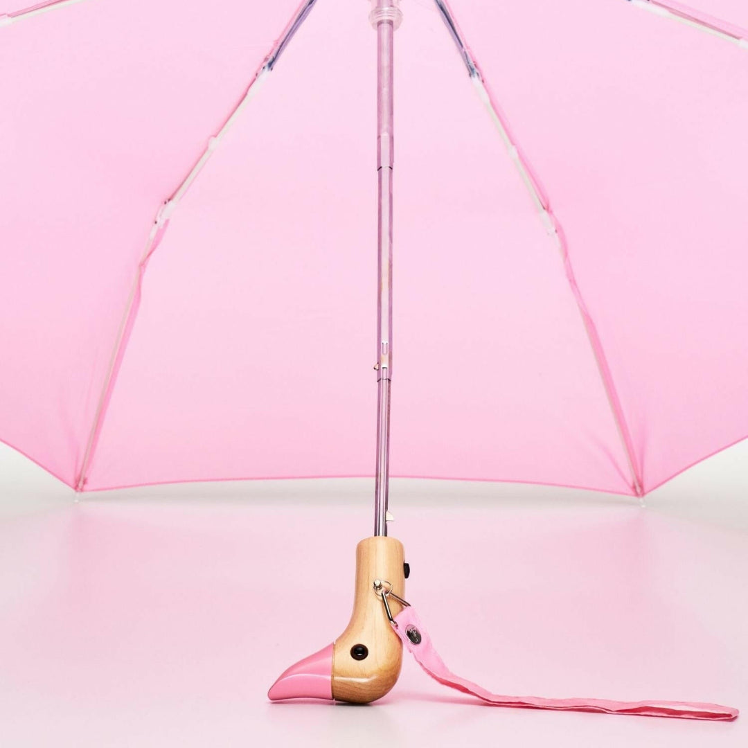 Pink Eco-Friendly Duck Umbrella