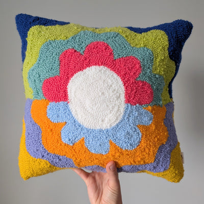 Psyhedelic Flower Pillow