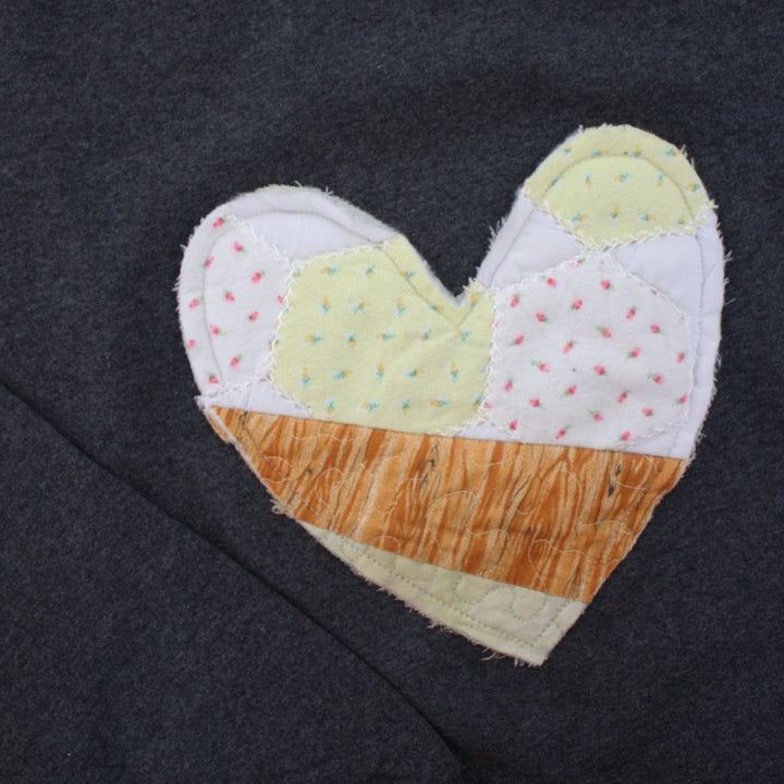 Quilted Heart Sweater | Medium