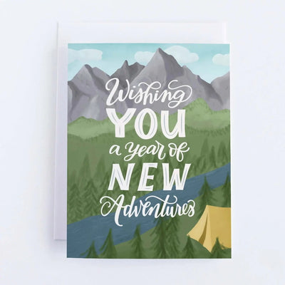 Wishing you a Year of New Adventures Camping Card