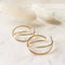 Gold Double Helix Hoops