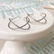 Silver Helix Hoops