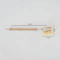 wooden dish brush with measurements. 23cm by 4cm