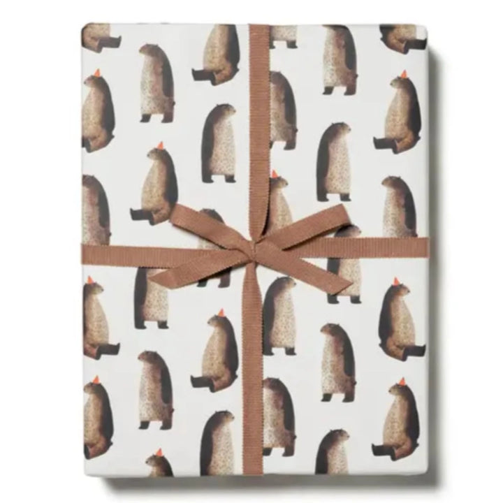 Party Bear Gift Wrapping Paper