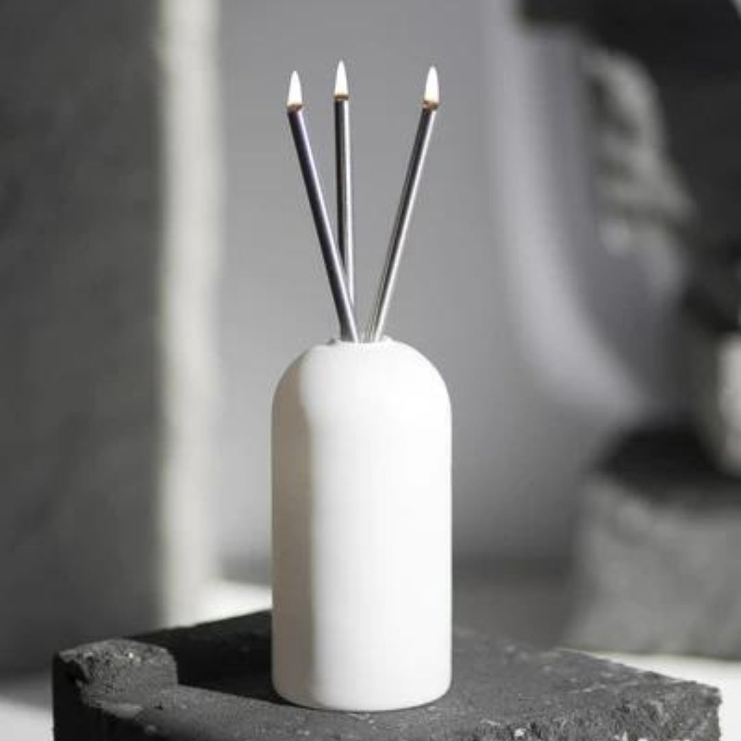 Silver Everlasting Candlesticks