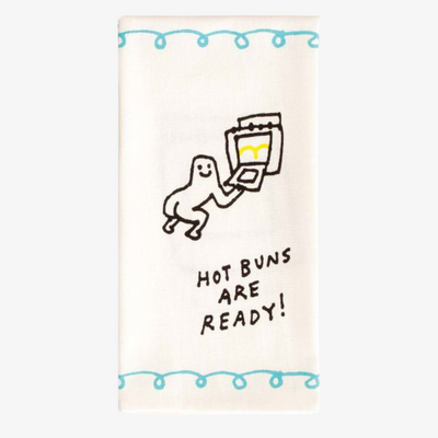 Hot Buns Are Ready Dish Towel