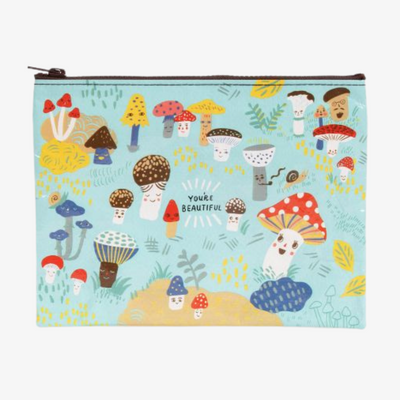 Cute Lil Mushroom Zipper Pouch