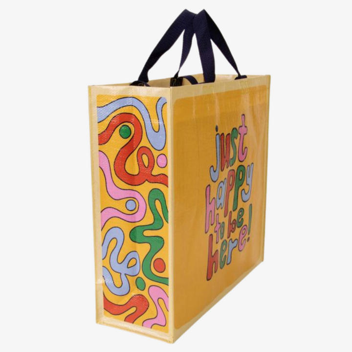 Just Happy To Be Here Shopping Tote