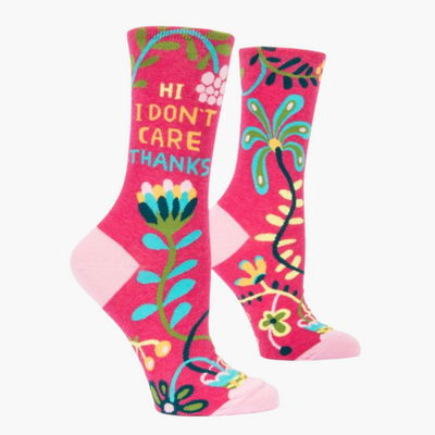 Hi, I Don't Care, Thanks Womens Socks