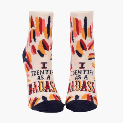 I Identify As A Badass Womens Socks