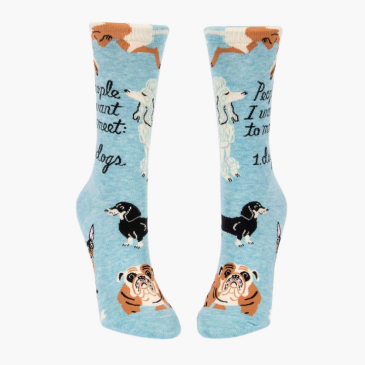 People To Meet: Dogs Womens Socks