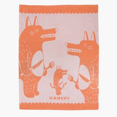 Hangry Dish Towel Close Up Product Image