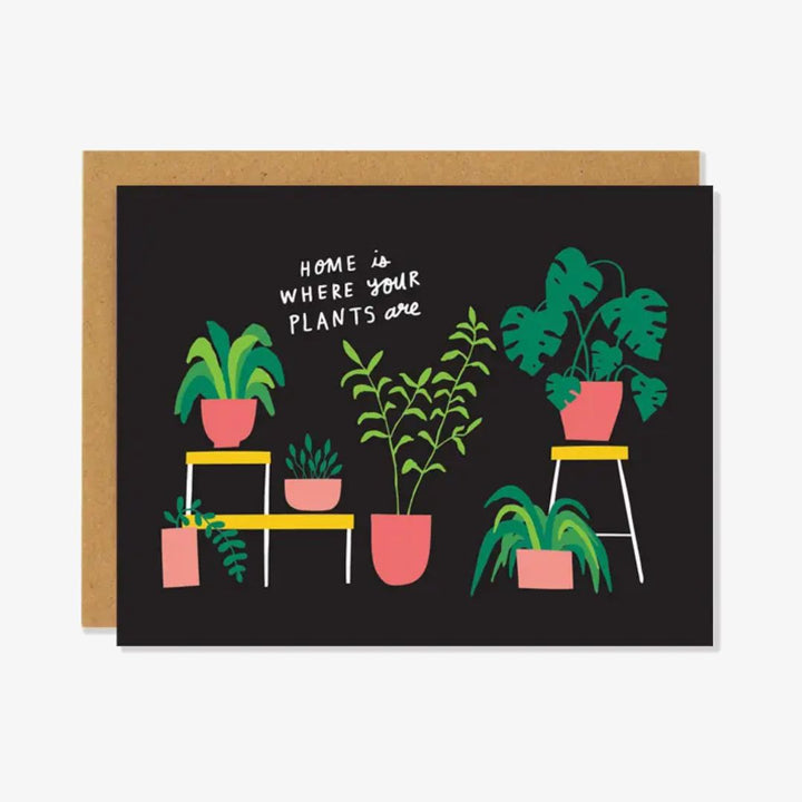 Houseplant Housewarming Card