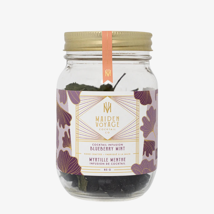 Blueberry Mint Cocktail Infusion Jar