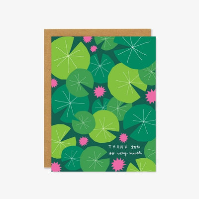 Lilypad Thank You Card